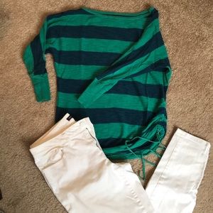 Express striped sweater